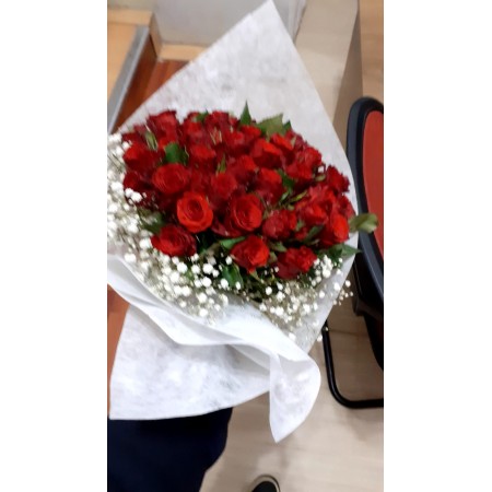 kırmızı gül buketi